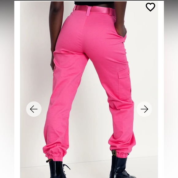 HOT PINK CARGO PANTS - LIMITED BLACKMILK FUCHSIA HOT PINK NWOT SIZE 10 BM - Picture 4 of 9